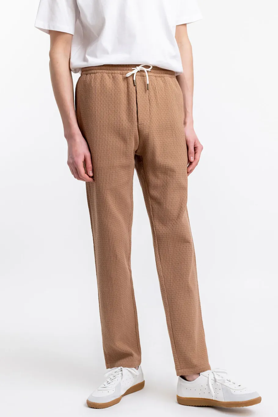 Hot Rotholz Hose Aus Strukturierter Bio-Baumwolle Braun