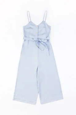 Online Rotholz Jumpsuit Aus Lyocell Hellblau