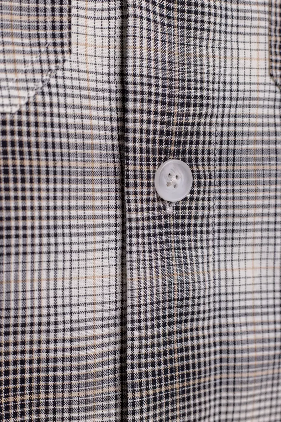 Online Rotholz Kariertes Overshirt Schwarz / Weis