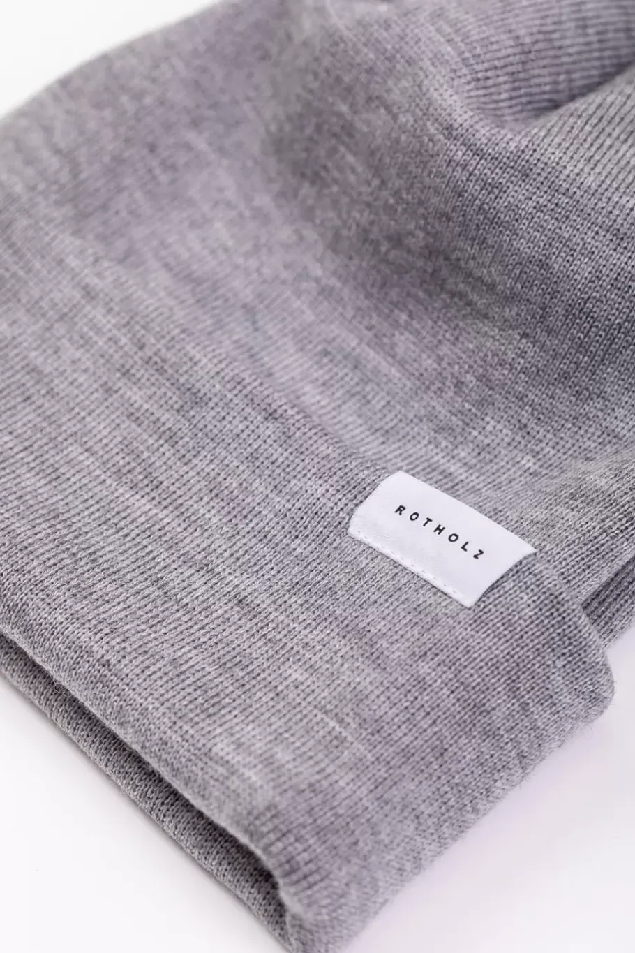 Online Rotholz Klassische Mutze Merino Fein - Grau