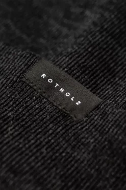 Sale Rotholz Klassische Mutze Merino Fein - Anthrazit