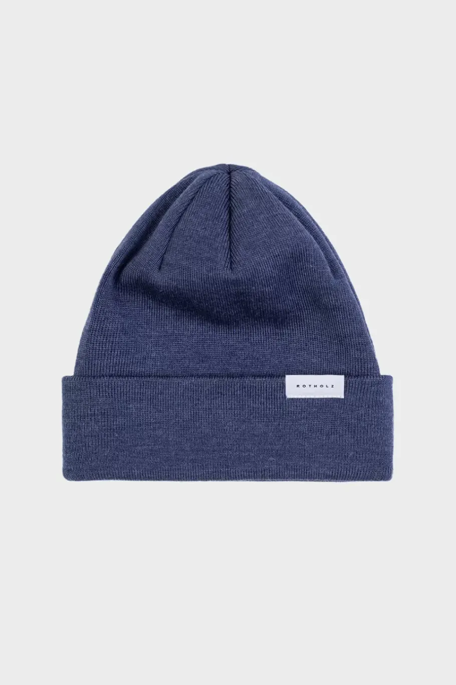 Clearance Rotholz Klassische Mutze Merino Fein - Blau