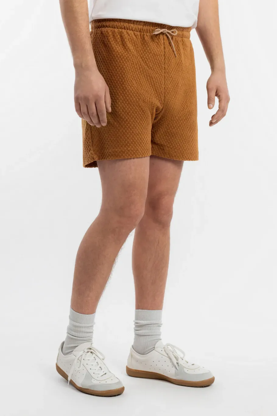 Online Rotholz Kurze Frottee Hose Bio Baumwolle - Karamell
