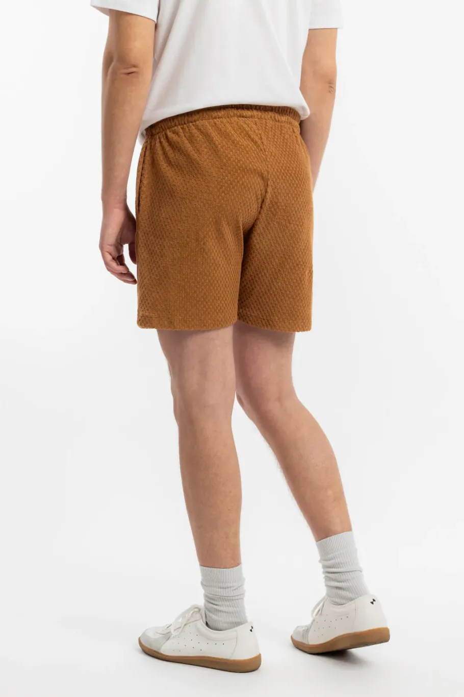 Online Rotholz Kurze Frottee Hose Bio Baumwolle - Karamell