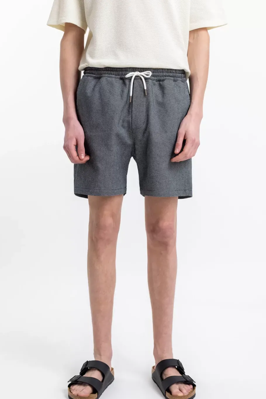 Online Rotholz Kurze Hose Aus Bio-Baumwoll Twill Schwarz Kariert