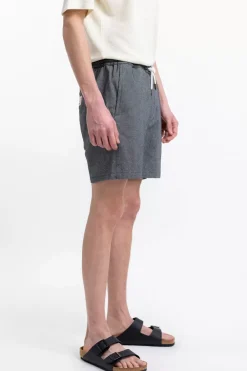 Online Rotholz Kurze Hose Aus Bio-Baumwoll Twill Schwarz Kariert