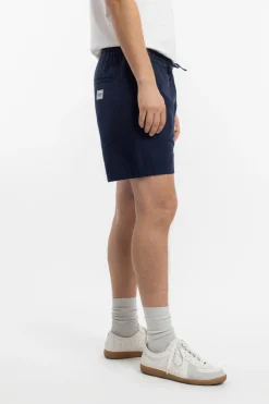 Rotholz Kurze Hose Leinen Mix - Dunkelblau