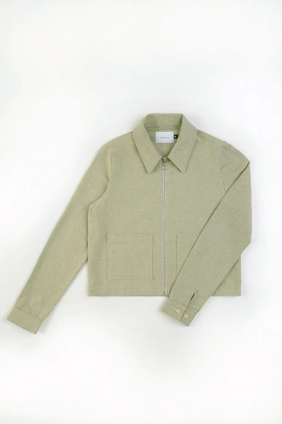 Sale Rotholz Kurze Jacke Aus Bio Canvas Grun Kariert