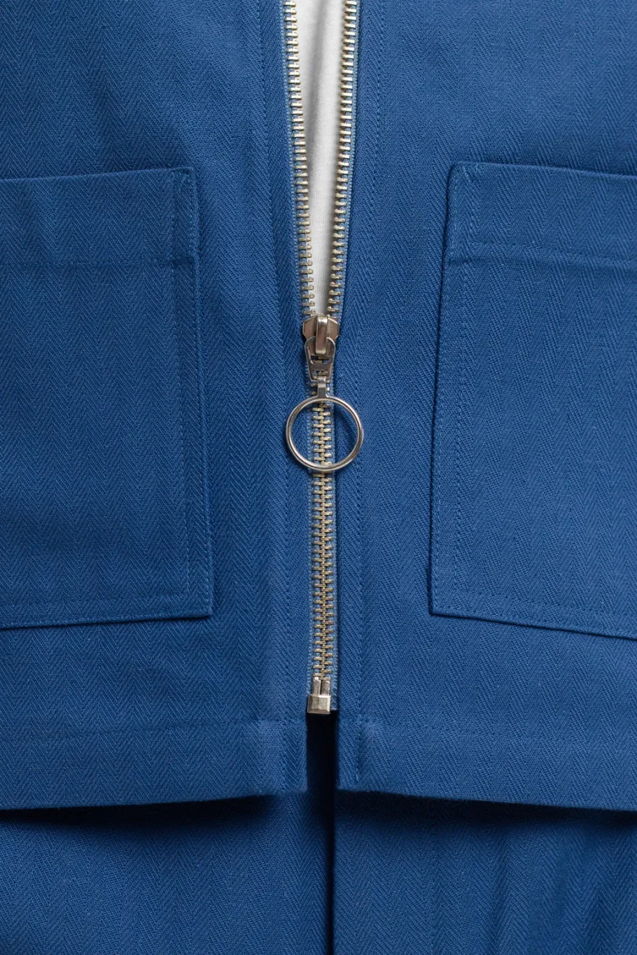 Hot Rotholz Kurze Jacke Bio Baumwolle - Blau