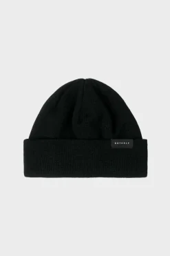 Rotholz Kurze Mutze Merino Fein - Schwarz