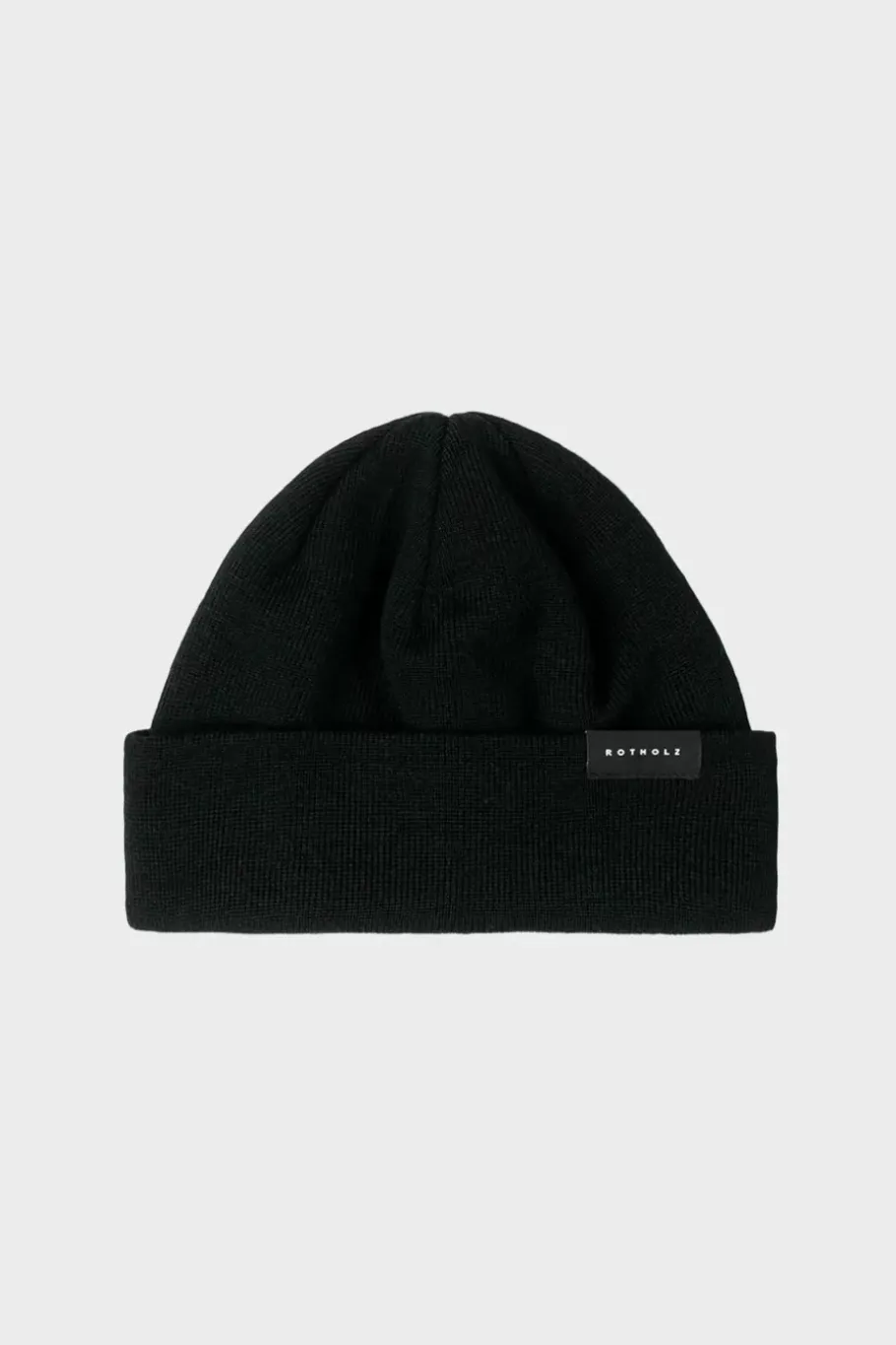 Rotholz Kurze Mutze Merino Fein - Schwarz