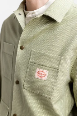 Best Rotholz Leichte Jacke Aus Bio Canvas Grun Kariert
