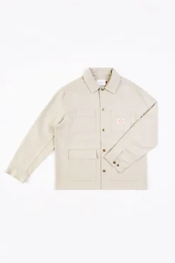 Rotholz Leichte Jacke Aus Bio Canvas Beige Kariert