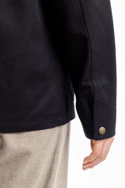Online Rotholz Leichte Jacke Bio Baumwolle - Schwarz