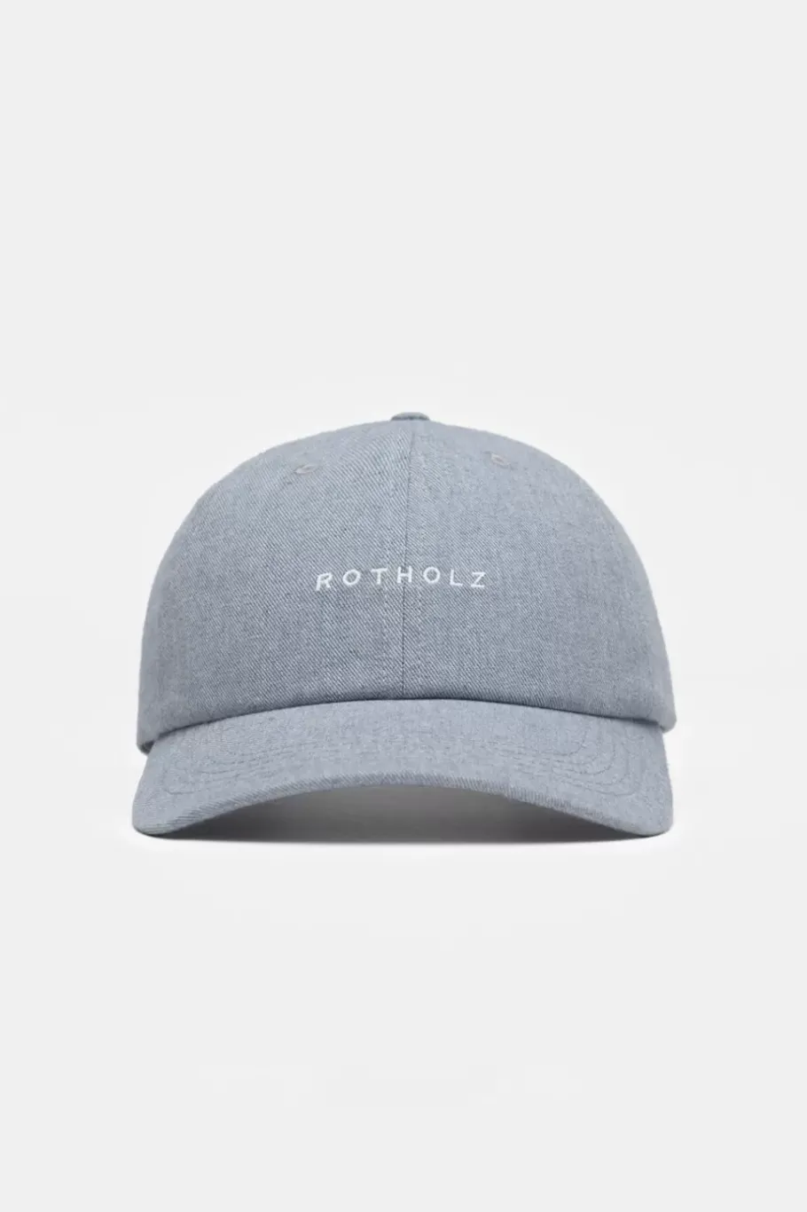 New Rotholz Logo Dad Cap Bio Baumwolle - Denim Blau