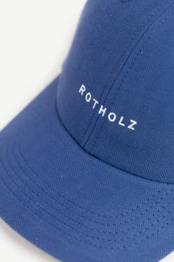 Sale Rotholz Logo Dad Cap Bio Baumwolle - Blau
