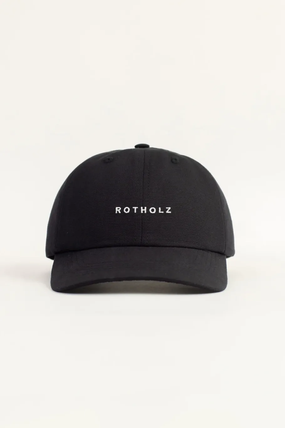 Sale Rotholz Logo Dad Cap Bio Baumwolle - Schwarz