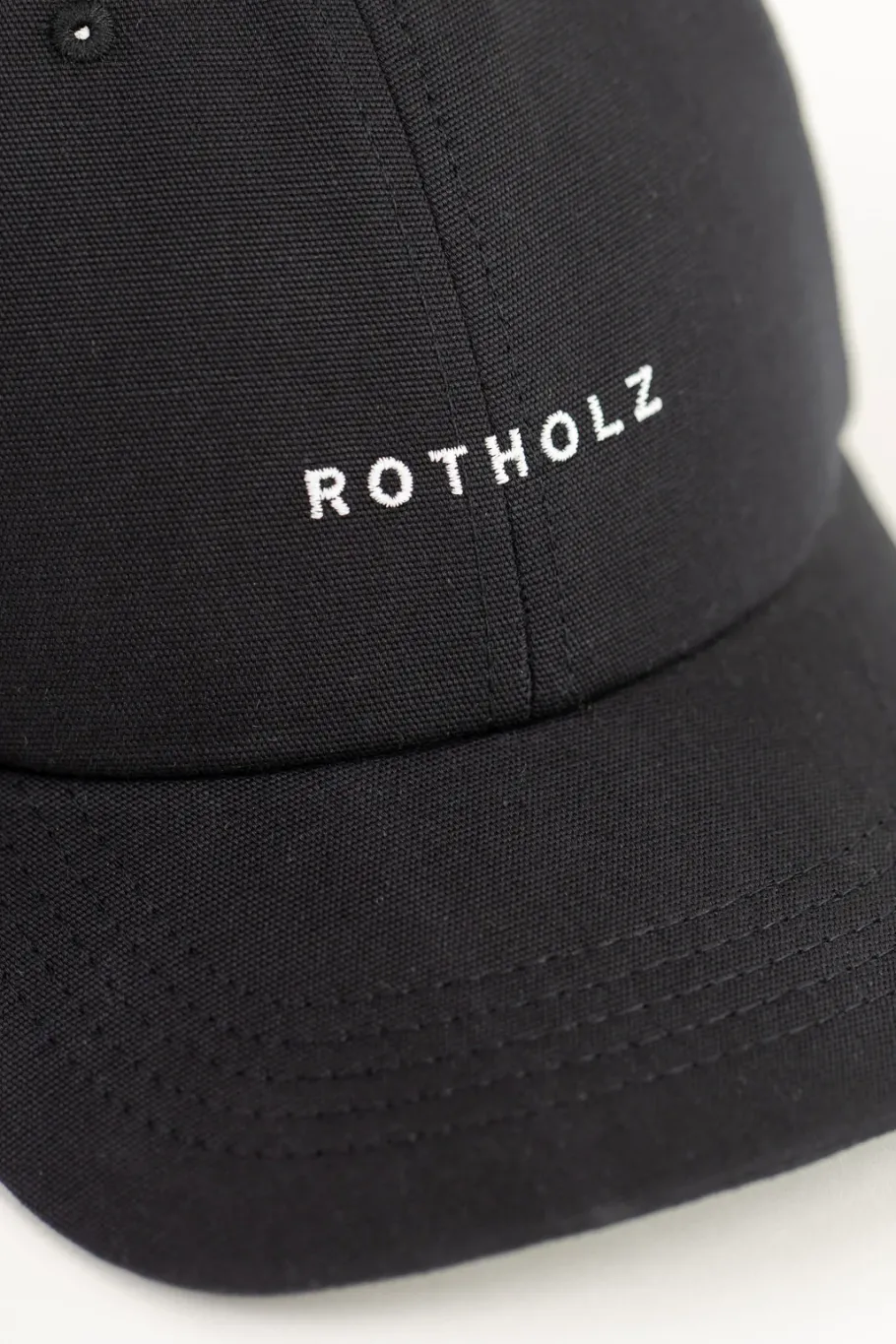 Sale Rotholz Logo Dad Cap Bio Baumwolle - Schwarz