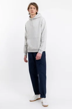 Outlet Rotholz Logo Hoodie Aus Bio-Baumwolle Grau