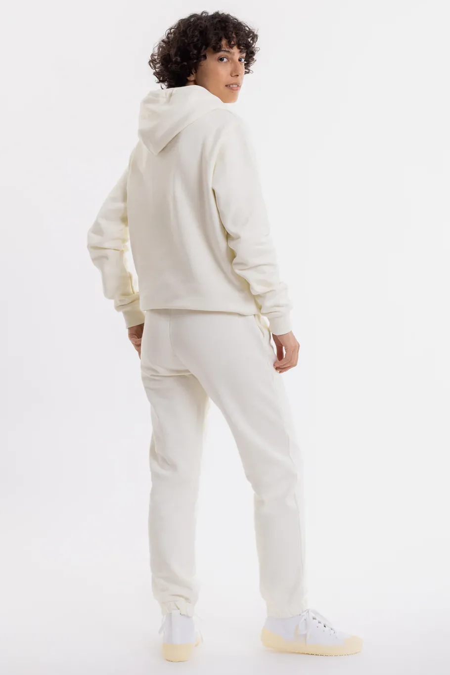 New Rotholz Logo Hoodie Aus Bio-Baumwolle Weis