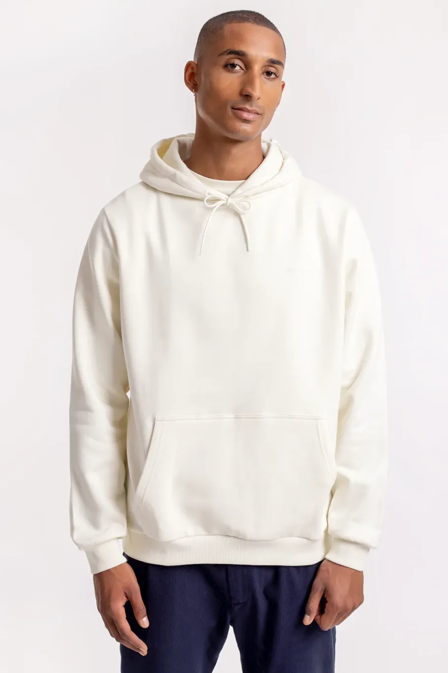 Sale Rotholz Logo Hoodie Aus Bio-Baumwolle Weis