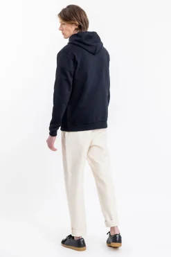 Online Rotholz Logo Hoodie Aus Bio-Baumwolle Schwarz