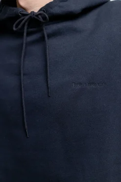 Online Rotholz Logo Hoodie Aus Bio-Baumwolle Schwarz