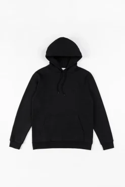 Online Rotholz Logo Hoodie Aus Bio-Baumwolle Schwarz
