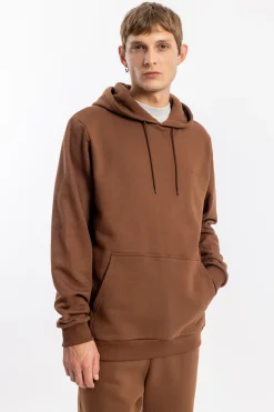 Sale Rotholz Logo Hoodie Bio Baumwolle - Braun