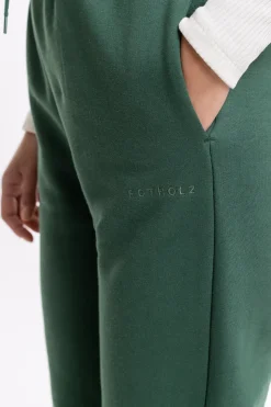 Hot Rotholz Logo Sweatpants Aus Bio-Baumwolle Grun