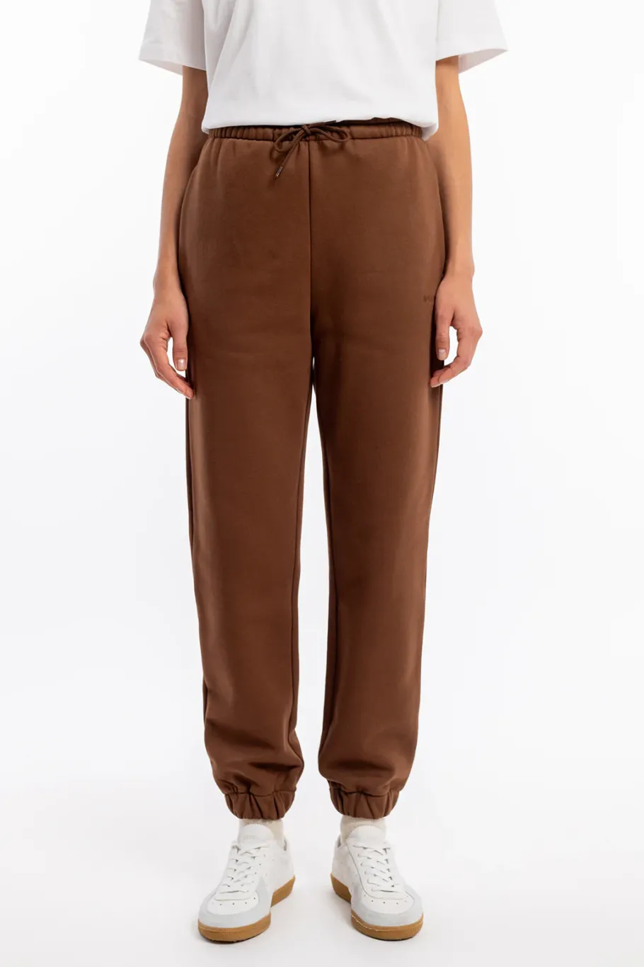 Outlet Rotholz Logo Sweatpants Bio Baumwolle - Braun