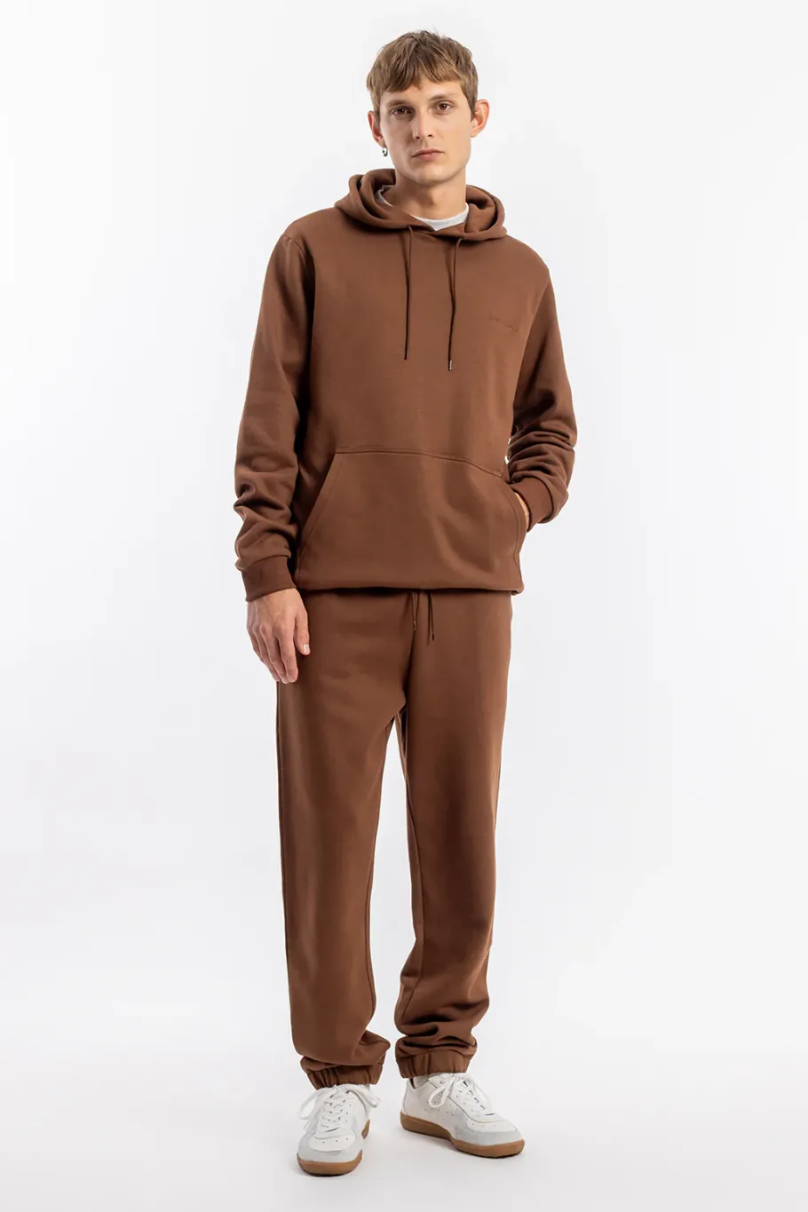 Best Rotholz Logo Sweatpants Bio Baumwolle - Braun