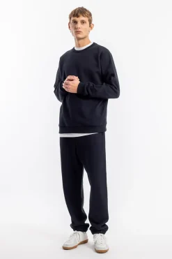 Online Rotholz Logo Sweatpants Bio Baumwolle - Schwarz