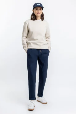 Online Rotholz Logo Sweatshirt Aus Bio-Baumwolle Creme
