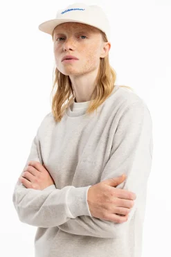 Online Rotholz Logo Sweatshirt Bio Baumwolle - Grau