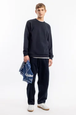 Clearance Rotholz Logo Sweatshirt Bio Baumwolle - Schwarz