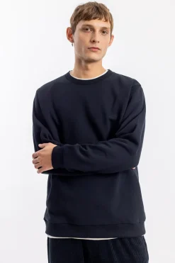 Clearance Rotholz Logo Sweatshirt Bio Baumwolle - Schwarz