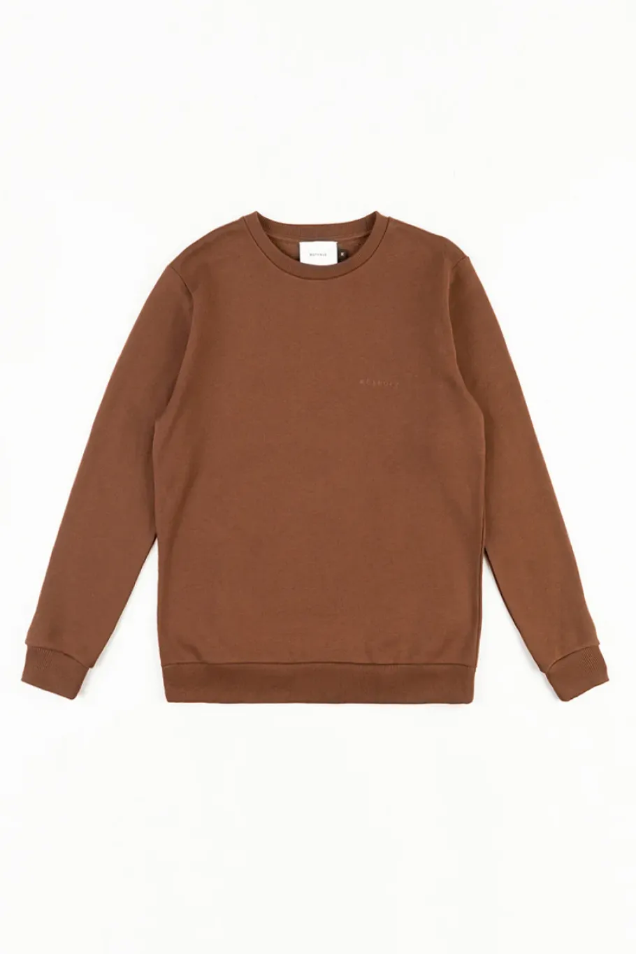New Rotholz Logo Sweatshirt Bio Baumwolle - Braun