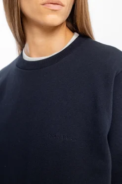 Hot Rotholz Logo Sweatshirt Bio Baumwolle - Schwarz