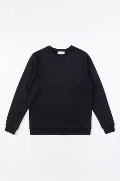 Hot Rotholz Logo Sweatshirt Bio Baumwolle - Schwarz