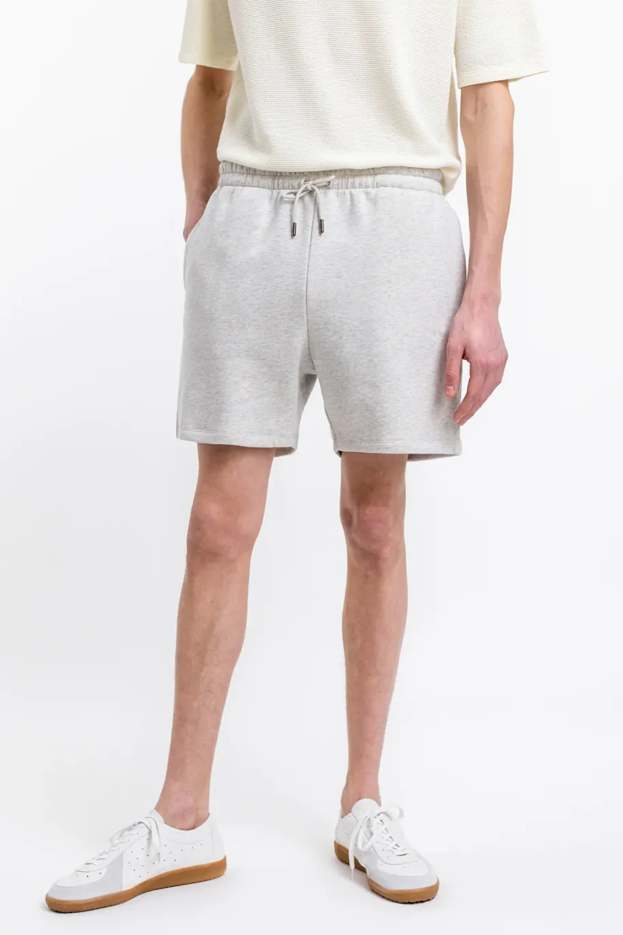 New Rotholz Logo Sweatshorts Aus Bio-Baumwolle Grau