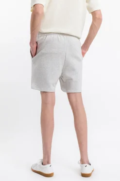 New Rotholz Logo Sweatshorts Aus Bio-Baumwolle Grau