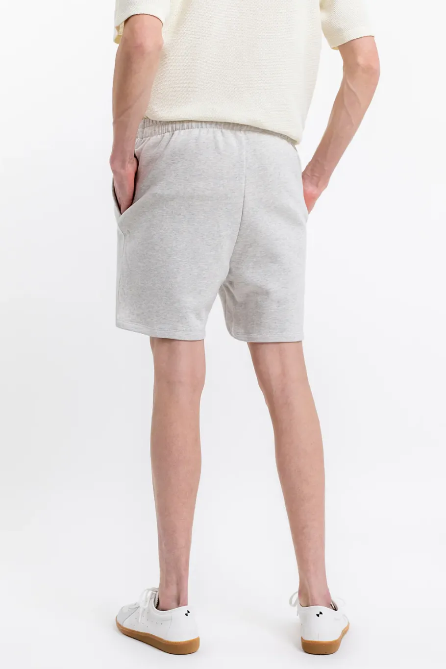 New Rotholz Logo Sweatshorts Aus Bio-Baumwolle Grau