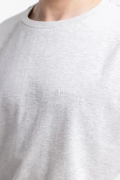 Discount Rotholz Logo T-Shirt Aus Bio-Baumwolle Grau