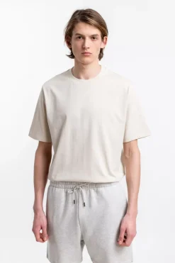 Clearance Rotholz Logo T-Shirt Aus Bio-Baumwolle Creme