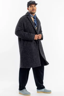 New Rotholz Mantel Bio Wollmischung - Anthrazit