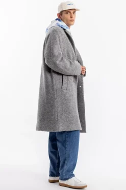Online Rotholz Mantel Bio Wollmischung - Grau