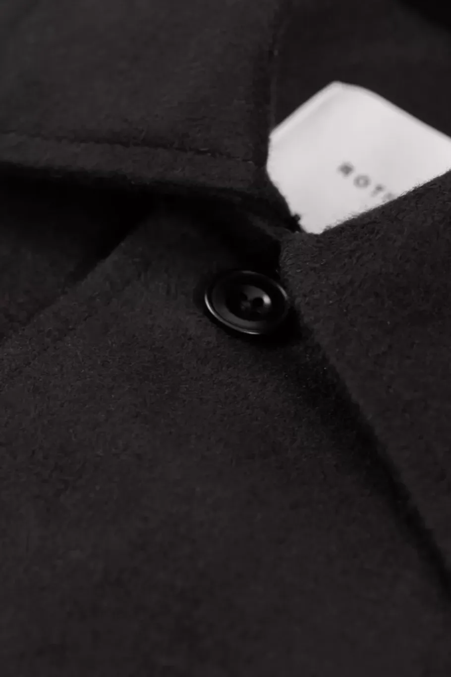 Outlet Rotholz Moleskin Jacke Bio Baumwolle - Schwarz
