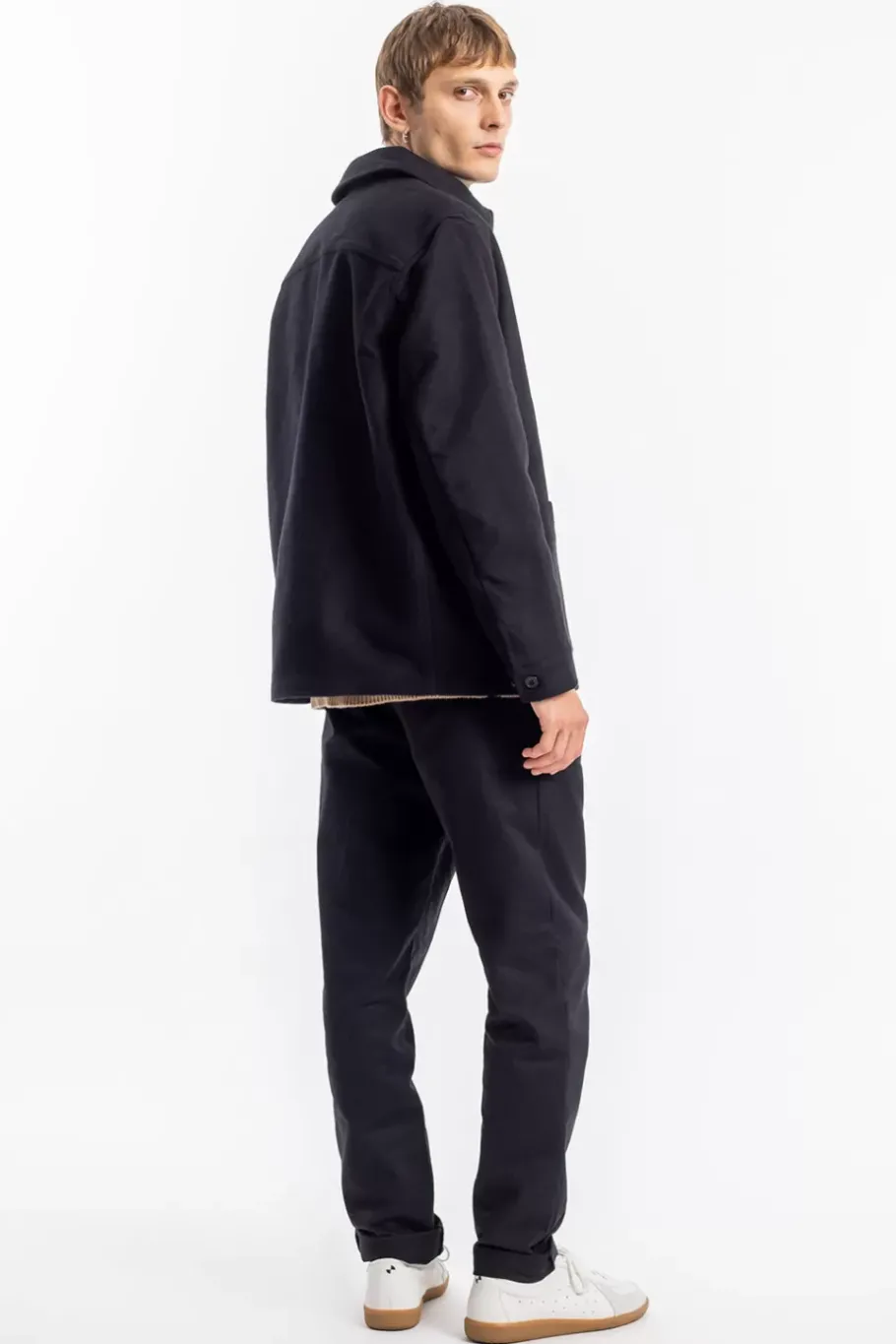 Sale Rotholz Moleskin Jacke Bio Baumwolle - Schwarz
