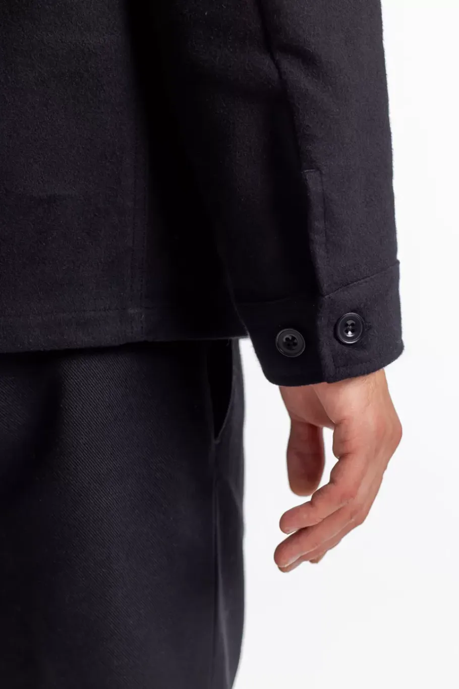 Sale Rotholz Moleskin Jacke Bio Baumwolle - Schwarz